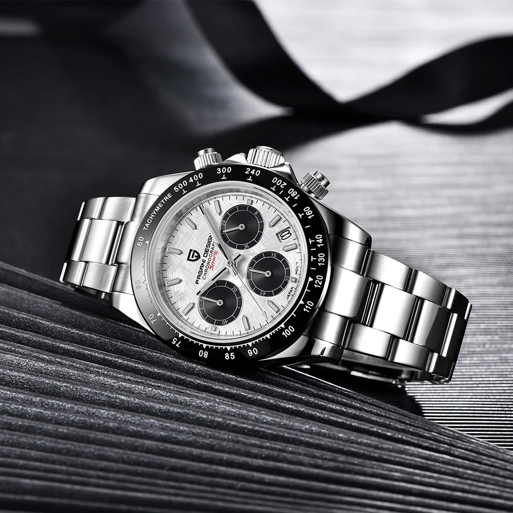 Meteorite Dial Men Chronograph Watch