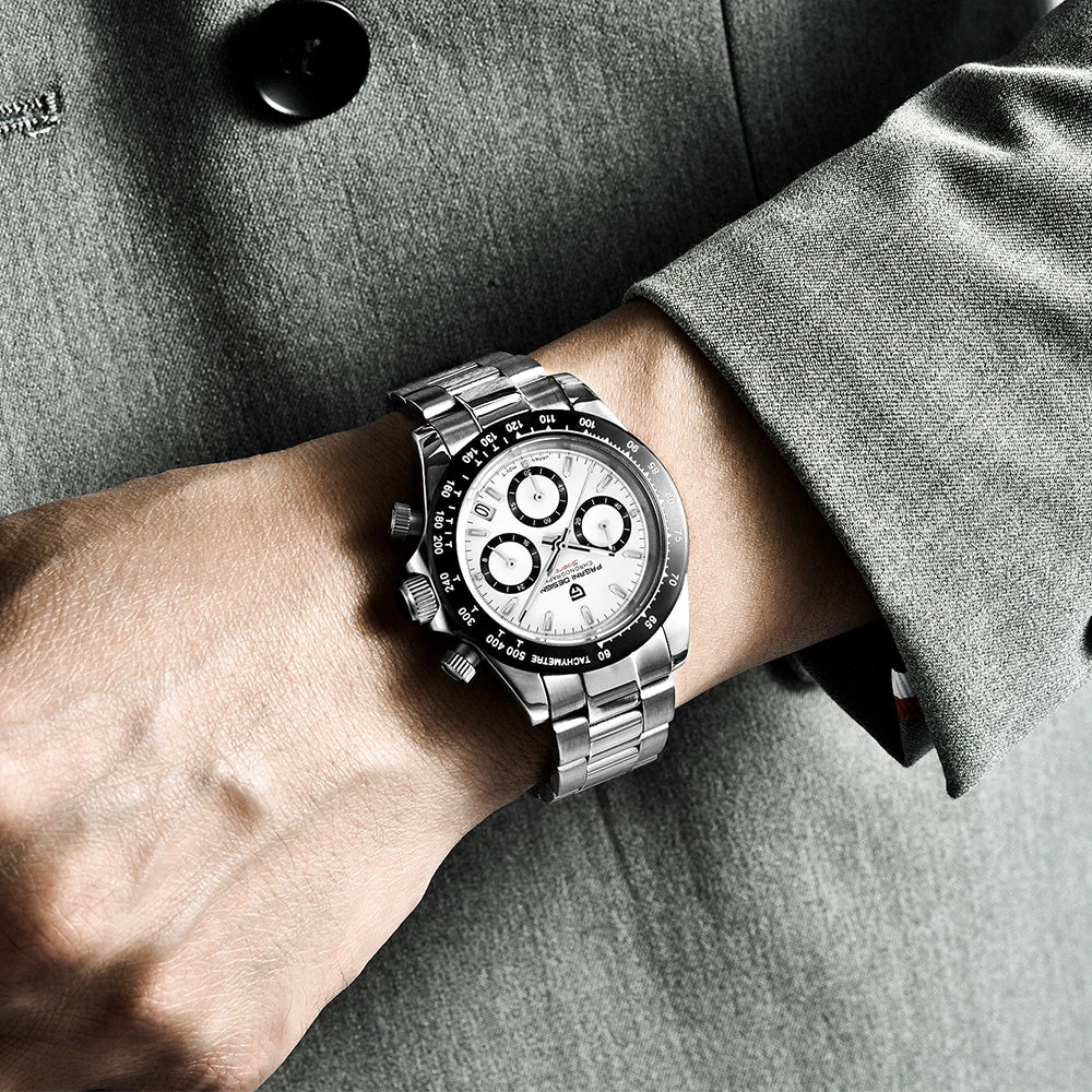 Meteorite Dial Men Chronograph Watch