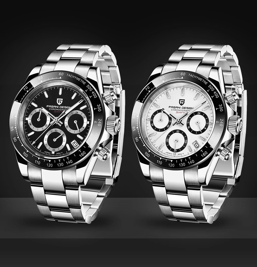 Meteorite Dial Men Chronograph Watch