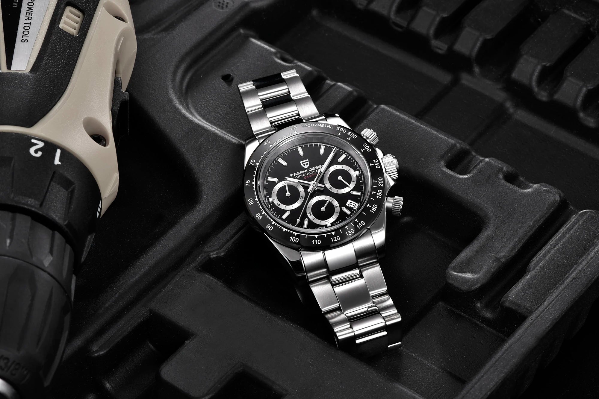 Meteorite Dial Men Chronograph Watch