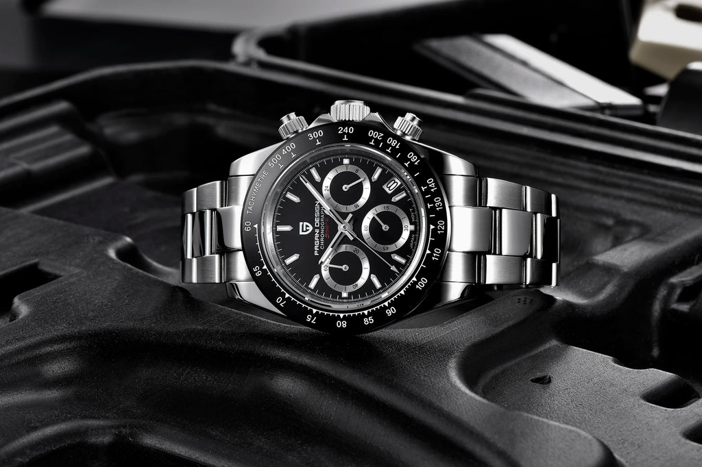 Meteorite Dial Men Chronograph Watch