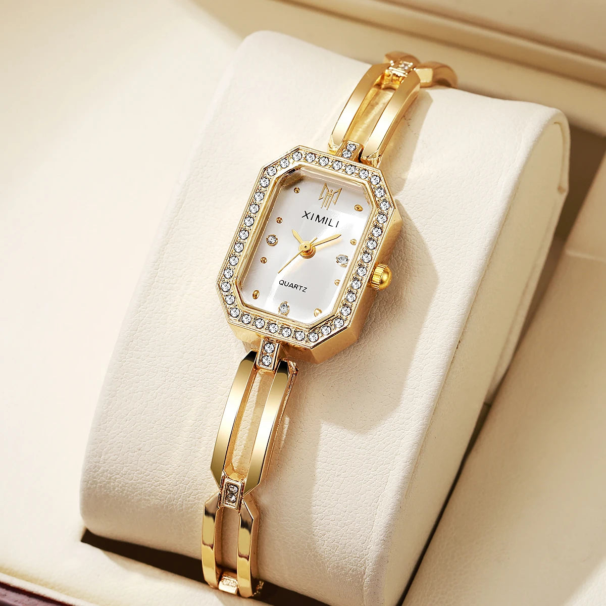 Women's Watch Fashion Rectangular Diamond