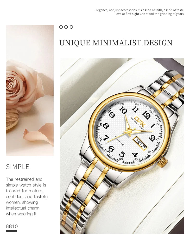 Waterproof Classic Luxury Brand Ladies Watch