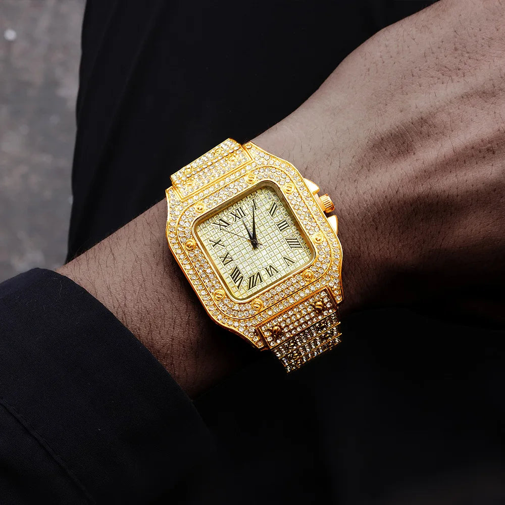Diamond Quartz Luxury Watch