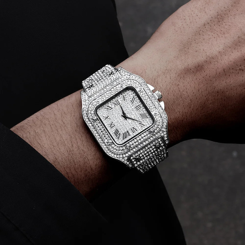 Diamond Quartz Luxury Watch