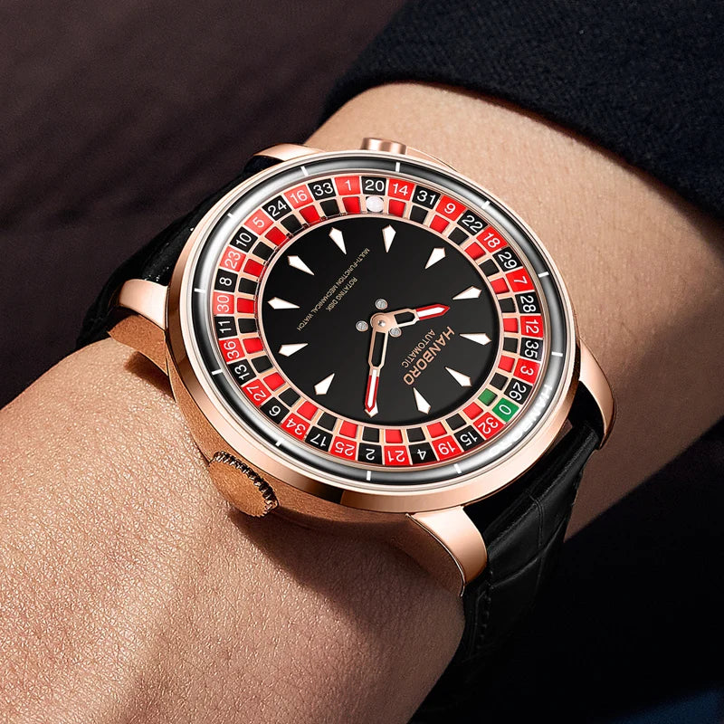 HANBORO roulett men's automatic mechanical watch