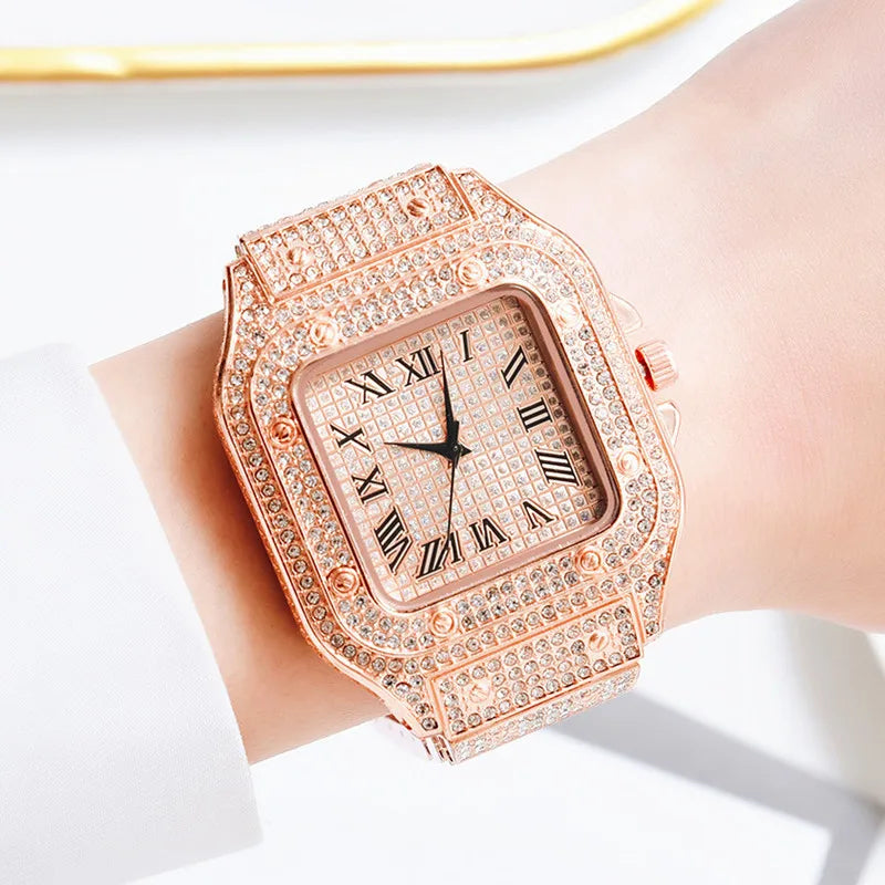 Diamond Quartz Luxury Watch
