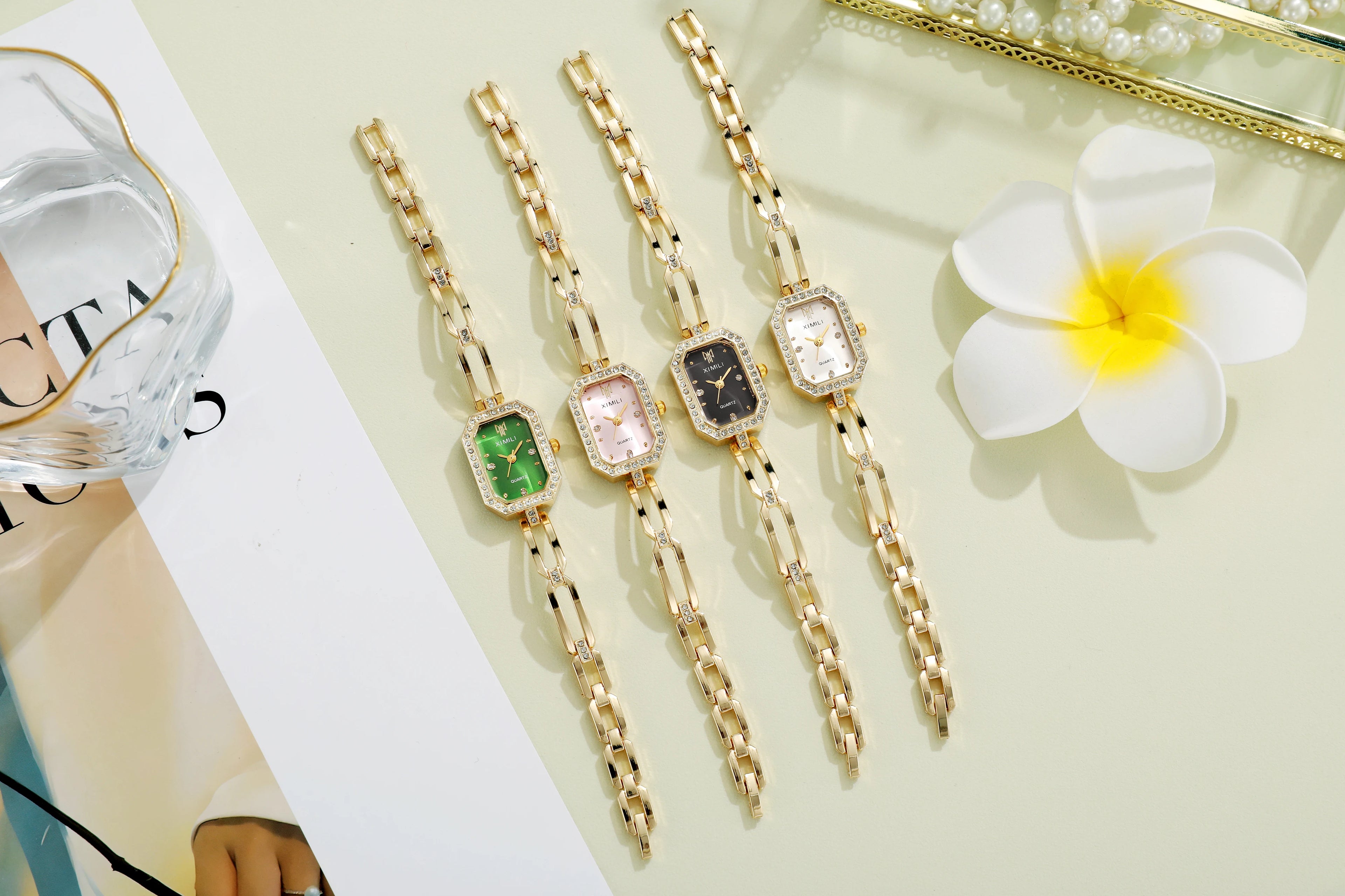 Women's Watch Fashion Rectangular Diamond