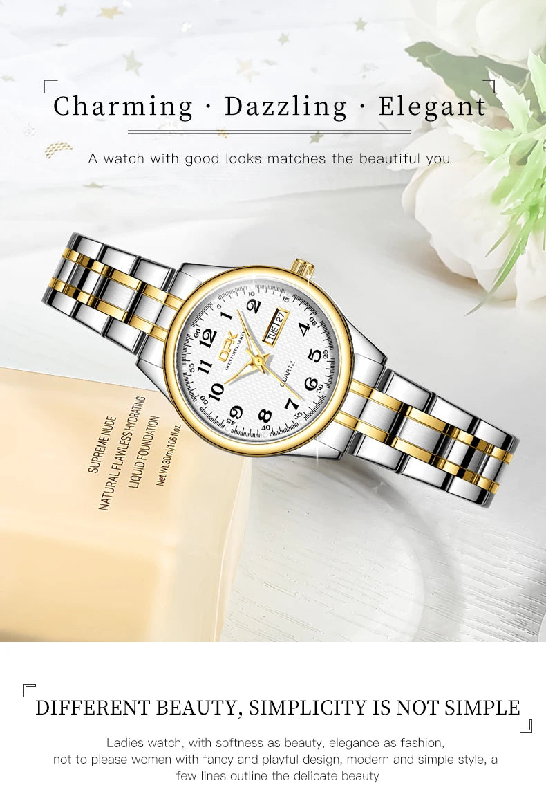 Waterproof Classic Luxury Brand Ladies Watch