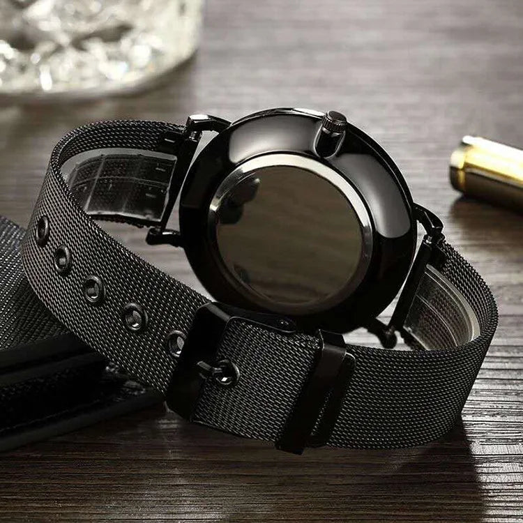 Fashion Mens Business Black Watches