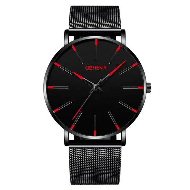 Fashion Mens Business Black Watches