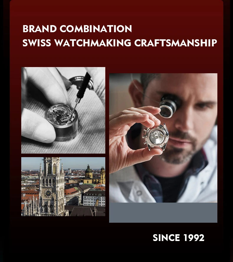 HANBORO roulett men's automatic mechanical watch