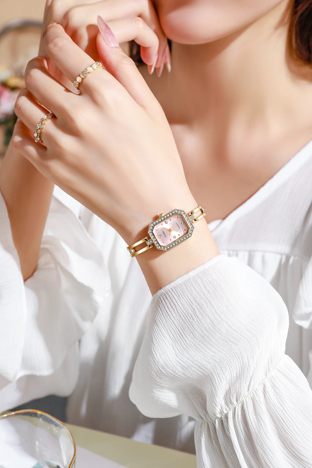 Women's Watch Fashion Rectangular Diamond